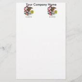 Stationery mit der Flagge von Illinois Briefpapier (Vorderseite)
