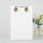 Stationery mit der Flagge von Illinois Briefpapier (Stehend Vorderseite)
