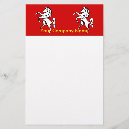Stationery mit der Flagge von Kent, England Briefpapier (Vorderseite)