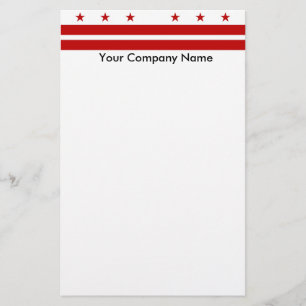 Stationery mit der Flagge von Washington DC Briefpapier