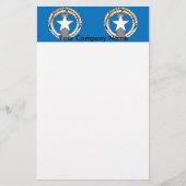 Stationery mit Flagge auf den nördlichen Mariana-I Briefpapier (Vorderseite)