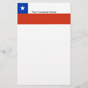 Stationery mit Flagge des Chilen Briefpapier