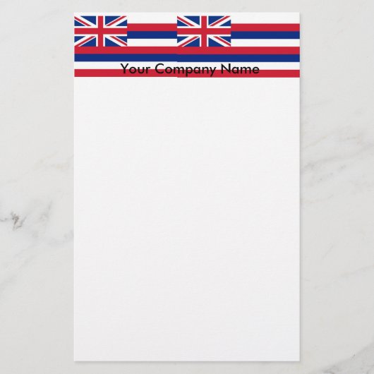 Stationery mit Flagge Hawaiis Briefpapier (Vorderseite)