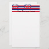 Stationery mit Flagge Hawaiis Briefpapier (Vorne/Hinten)