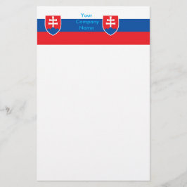 Stationery mit Flagge in der Slowakei Briefpapier