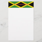 Stationery mit Flagge Jamaikas Briefpapier (Vorderseite)