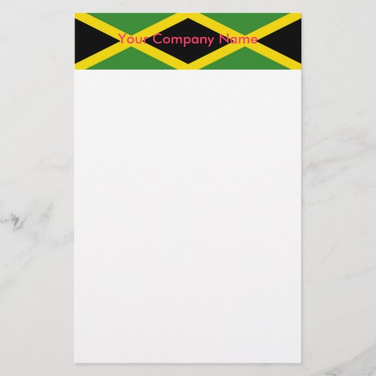 Stationery mit Flagge Jamaikas Briefpapier (Vorderseite)