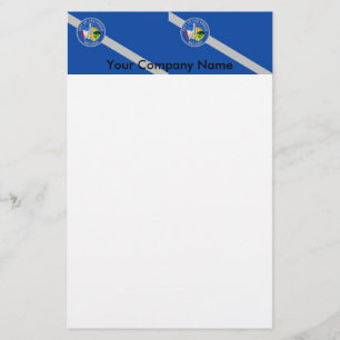 Stationery mit Flagge Las Vegas, Nevada, USA Briefpapier