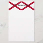 Stationery mit Flagge von Alabama Briefpapier (Vorderseite)