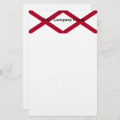 Stationery mit Flagge von Alabama Briefpapier (Vorne/Hinten)
