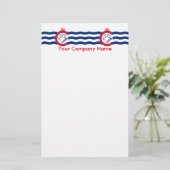 Stationery mit Flagge von Cinncinnati, Ohio Briefpapier (Stehend Vorderseite)