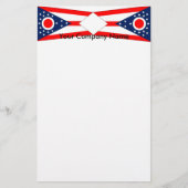 Stationery mit Flagge von Ohio Briefpapier (Vorderseite)