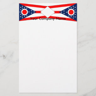 Stationery mit Flagge von Ohio Briefpapier