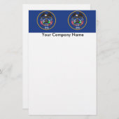 Stationery mit Flagge von Utah Briefpapier (Vorne/Hinten)