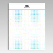 Stationery Monogram Initials Dot Grid Notepad Notizblock