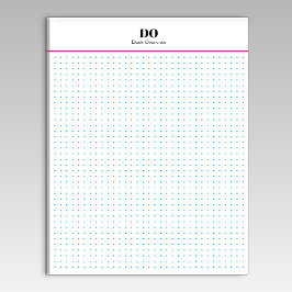 Stationery Monogram Initials Dot Grid Notepad Notizblock