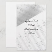 Stationery Music Keys Briefpapier (Vorne/Hinten)