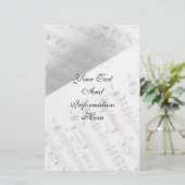 Stationery Music Keys Briefpapier (Stehend Vorderseite)