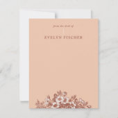 Stationery of Floral Illustration - Orange (Vorderseite)