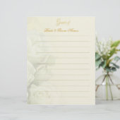 Stationery of Wedbook - White Roses (Stehend Vorderseite)