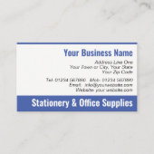 Stationery & Office liefert QR Code Business Card Visitenkarte (Vorderseite)