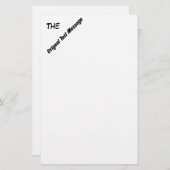 Stationery - Original Text-Meldung (weiß) Briefpapier (Vorne/Hinten)