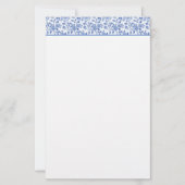 Stationery Paper Blue Rose Briefpapier (Vorderseite)