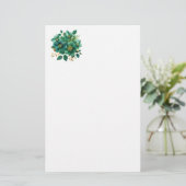 Stationery Paper-Floral Briefpapier (Stehend Vorderseite)