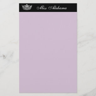 Stationery Paper Pageant Crown & Title Briefpapier