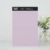 Stationery Paper Pageant Crown & Title Briefpapier (Stehend Vorderseite)