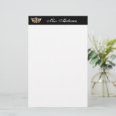 Stationery Paper Pageant Crown & Title Briefpapier (Stehend Vorderseite)