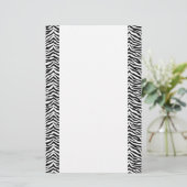 Stationery Paper-Zebra Briefpapier (Stehend Vorderseite)