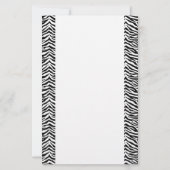 Stationery Paper-Zebra Briefpapier (Vorderseite)