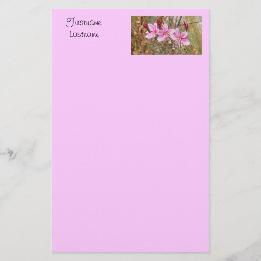 Stationery - Pink guara Briefpapier (Vorderseite)