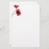 Stationery poppy briefpapier (Vorne/Hinten)
