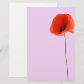 Stationery poppy briefpapier (Vorne/Hinten)