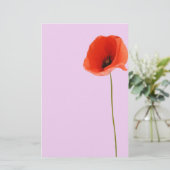 Stationery poppy briefpapier (Stehend Vorderseite)