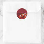 Stationery Runder Aufkleber (Tasche)