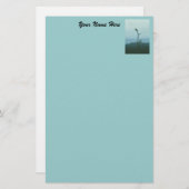 Stationery - Top of the World (blau) Briefpapier (Vorne/Hinten)