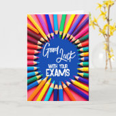 Stationery Viel Glück in Ihren Prüfungen GCSE ALev Karte (Gelbe Blume)