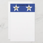 Stationery with Flag Houston City, USA Briefpapier (Vorne/Hinten)