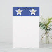 Stationery with Flag Houston City, USA Briefpapier (Stehend Vorderseite)