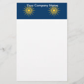 Stationery with Flag of Macedonia, Greece Briefpapier (Rückseite)