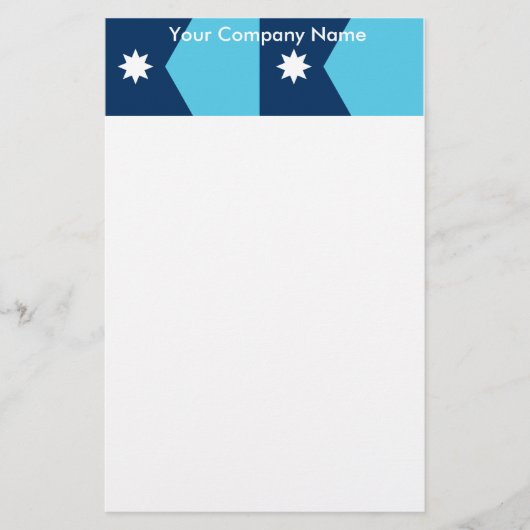 Stationery with Flag of Minnesota, USA Briefpapier (Vorderseite)
