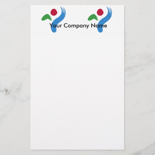 Stationery with Flag of Seoul, South Korea Briefpapier (Vorderseite)
