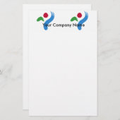 Stationery with Flag of Seoul, South Korea Briefpapier (Vorne/Hinten)