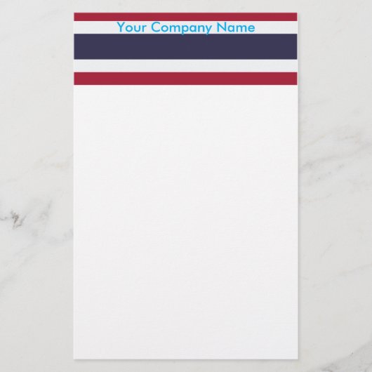 Stationery with Flag of Thailand Briefpapier (Vorderseite)