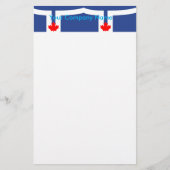 Stationery with Flag of Toronto, Canada Briefpapier (Vorderseite)