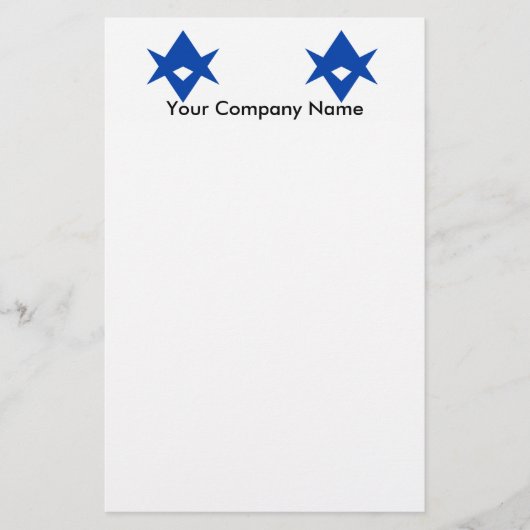 Stationery with Flag of Toyota City, Japan Briefpapier (Vorderseite)