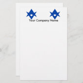 Stationery with Flag of Toyota City, Japan Briefpapier (Vorne/Hinten)